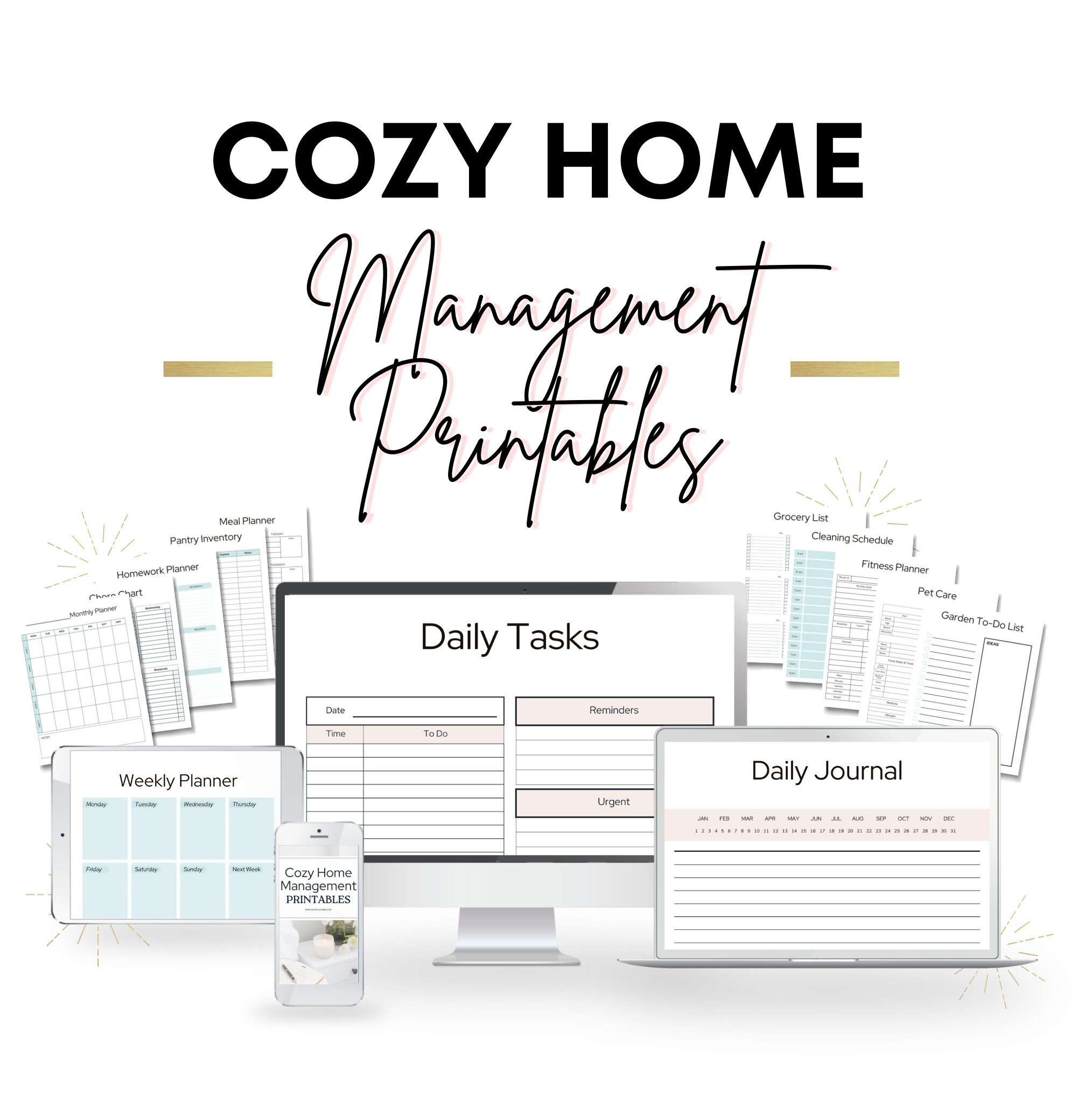 Cozy Home Management Printable Pack